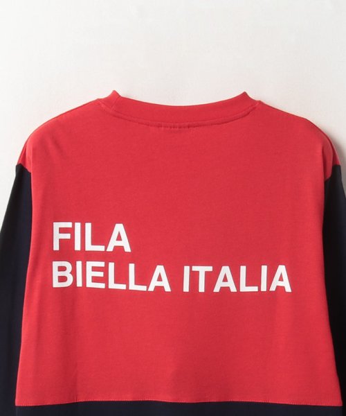 FILA（Casual）(フィラ（カジュアル）)/配色切り替え バックプリント ロングスリーブTシャツ / ロンT  メンズ/img10