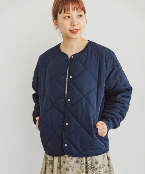 ITEMS URBANRESEARCH(アイテムズ アーバンリサーチ（レディース）)/『Sサイズ/XSサイズあり』『一部WEB限定カラー』中綿キルティングノーカラージャケット/img55