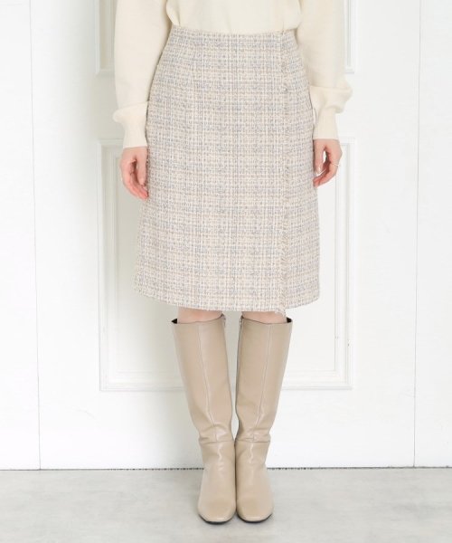 Couture Brooch(クチュールブローチ)/【セットアップ着用可能】モール・リボンヤーンツイードスカート/img36