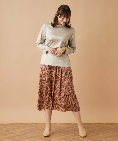 Leilian PLUS HOUSE(レリアンプラスハウス)/ストレッチシルクハイネックカットソー/img32