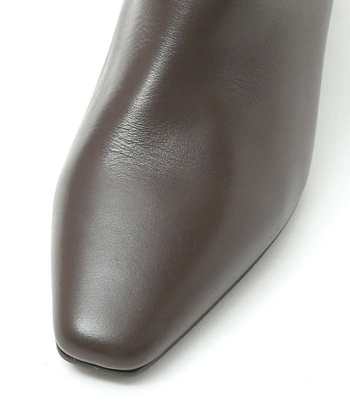 【スノーソール】ストレートラインミドルヒールロングブーツ また