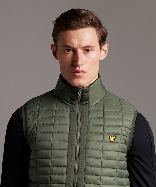 【LYLE&SCOTT】ライル＆スコットブロックキルトベスト 