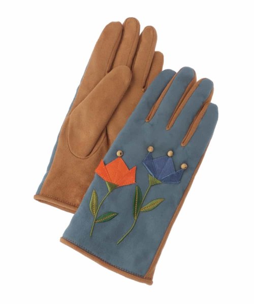 Jocomomola(ホコモモラ)/折り紙フラワーモチーフデザイン手袋/img01