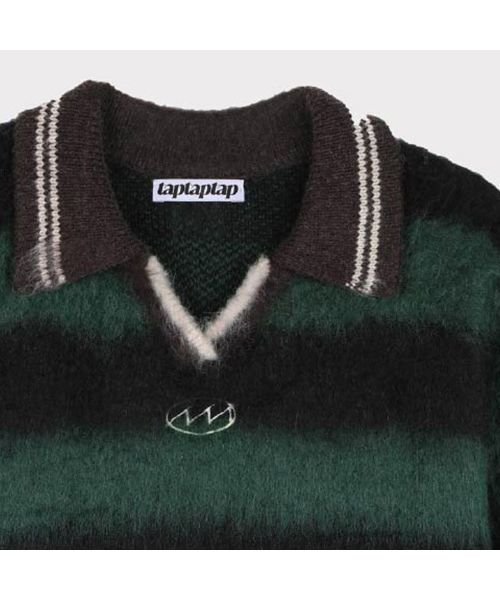 ASCLO(エジュクロ)/ASCLO(エジュクロ)3 TAP Mohair Border Rugby Knit/img17