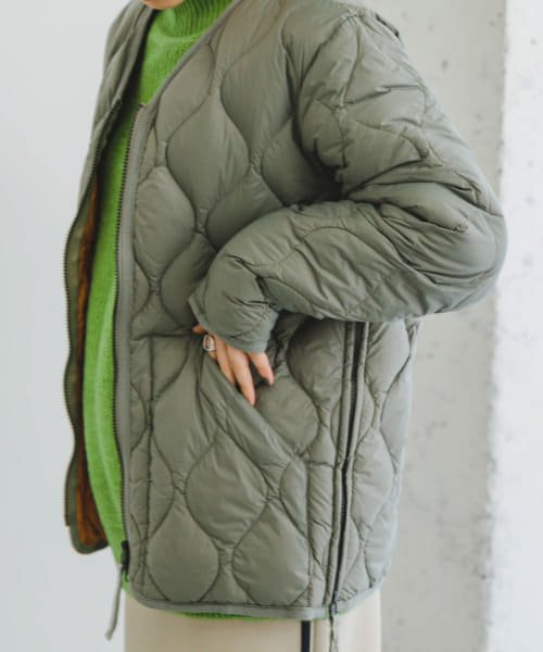 ITEMS URBANRESEARCH(アイテムズアーバンリサーチ（メンズ）)/TAION　MILITARY Wzip V－NECK DOWN JACKET/img06