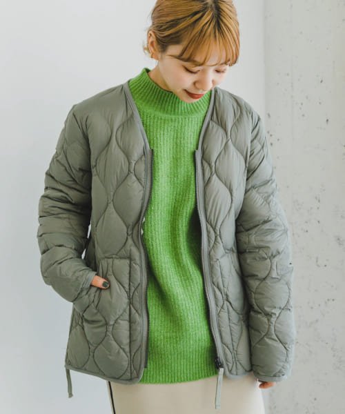 ITEMS URBANRESEARCH(アイテムズアーバンリサーチ（メンズ）)/TAION　MILITARY Wzip V－NECK DOWN JACKET/img09