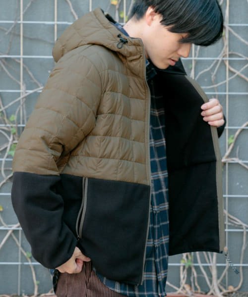 ITEMS URBANRESEARCH(アイテムズアーバンリサーチ（メンズ）)/TAION　FREECE+DOWN HOOD JACKET/img13