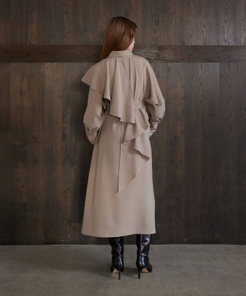 MIELI INVARIANT(ミエリ インヴァリアント)/Cape Layer Shirt Dress/img05