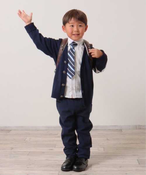 ikka kids(イッカ　キッズ)/【フォーマル対応】袖ラインスクールニットカーディガン（120〜160cm）/img05