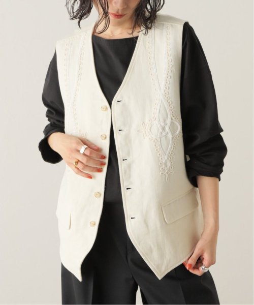 【OFF THE CUFF/オフザカフ】VELOR CODE EMB GILET THE FRAMeWORK OFF CUFF/オフザカフ 着用サイズ