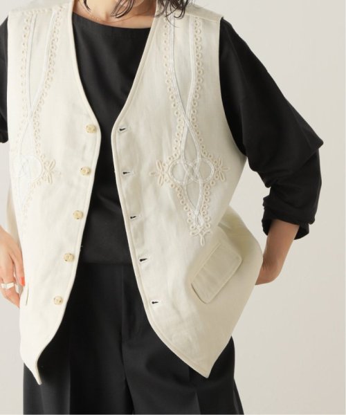 【OFF THE CUFF/オフザカフ】VELOR CODE EMB GILET THE FRAMeWORK OFF CUFF/オフザカフ 着用サイズ