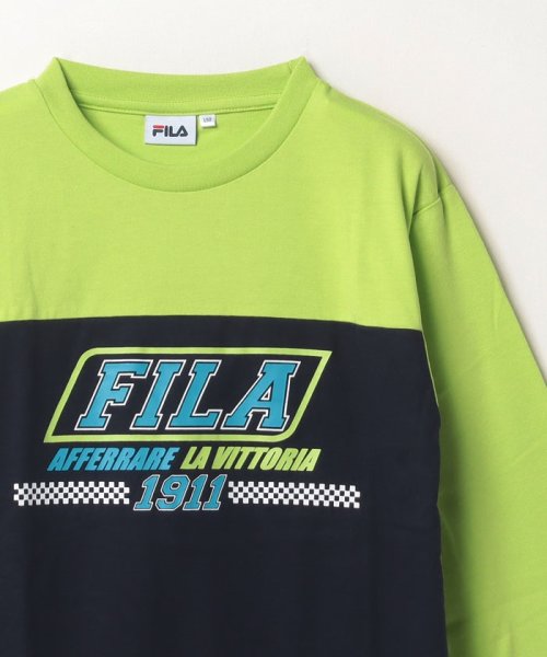 FILA（School Kids）(フィラ（スクール　キッズ）)/FILA男児ラバープリント長袖Tシャツ/img02