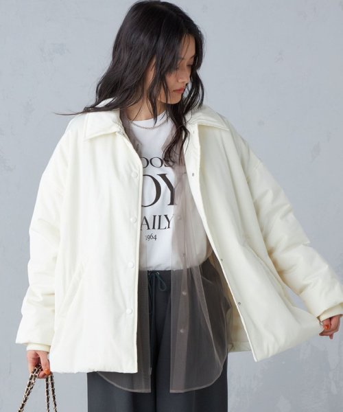 〈手洗い可能〉中綿 コーチ ジャケット ◇ 