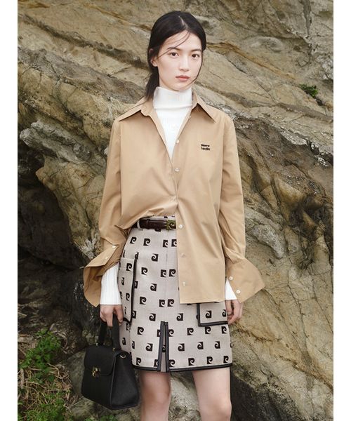 pierre cardin】ロゴバックルレザーベルト(505744090)|阪急百貨店公式