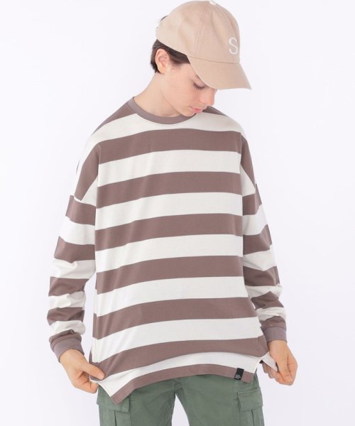 SHIPS KIDS(シップスキッズ)/【SHIPS KIDS別注】THYARD:145～170cm / ワイド ボーダー 長袖 TEE/img02