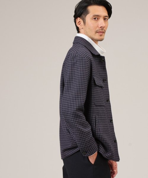 【尾州】シェットランドウール CPO ブルゾン 