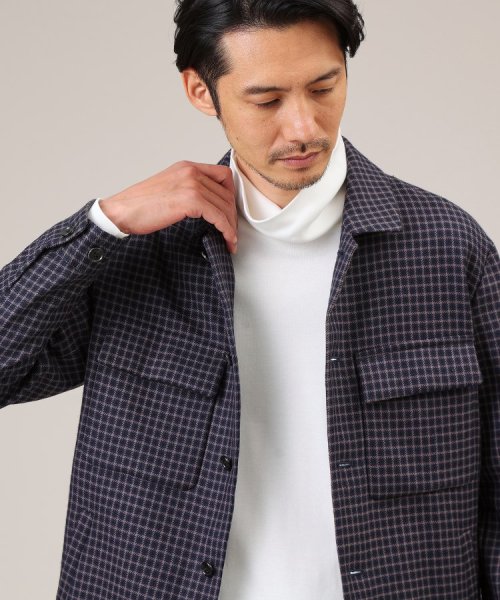 【尾州】シェットランドウール CPO ブルゾン 