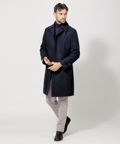 メルトンステンカラーコート 