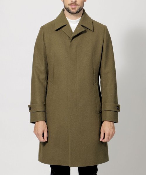 メルトンステンカラーコート 