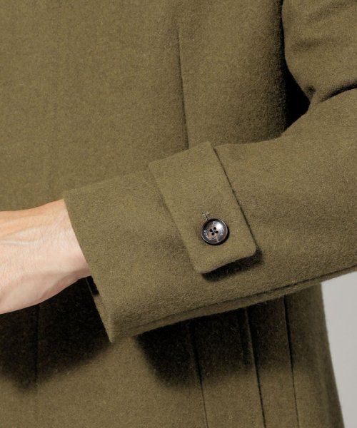 メルトンステンカラーコート 