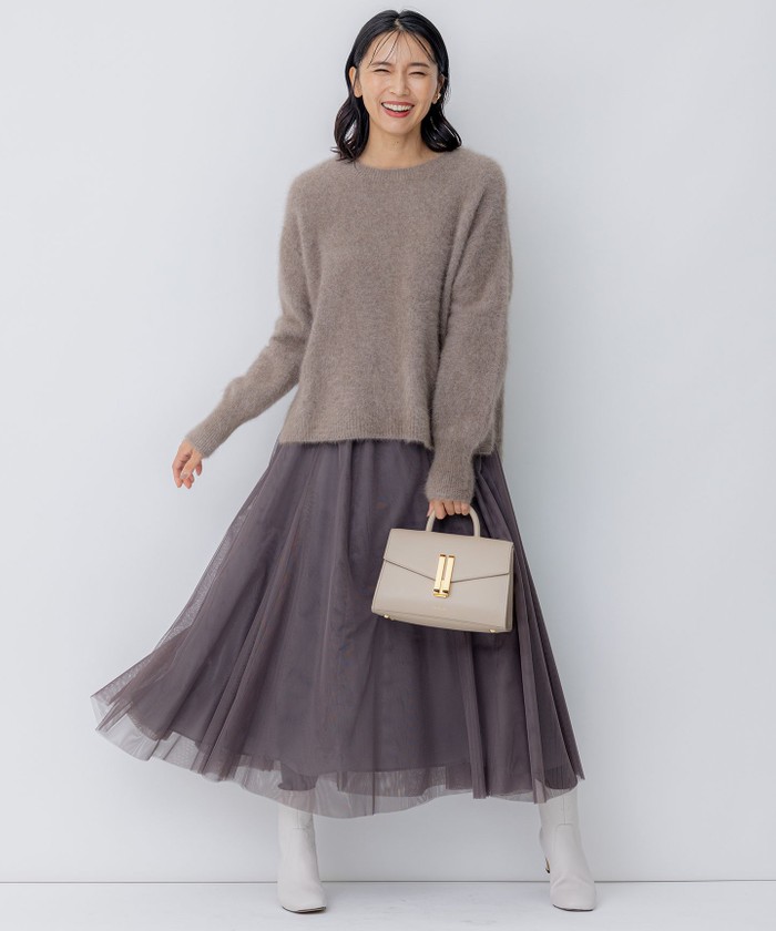 【滝沢眞規子さん着用】クルーネック ヘアリー ニット 滝沢眞規子さん着用】クルーネック ヘアリー ニット 【公式通販】