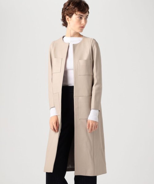 CINQUANTA ノーカラー ジャケットコート チンクワンタ