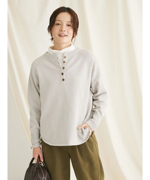 CRAFT STANDARD BOUTIQUE(クラフトスタンダードブティック)/7Gモールニット ヘンリーPO L/S/img02