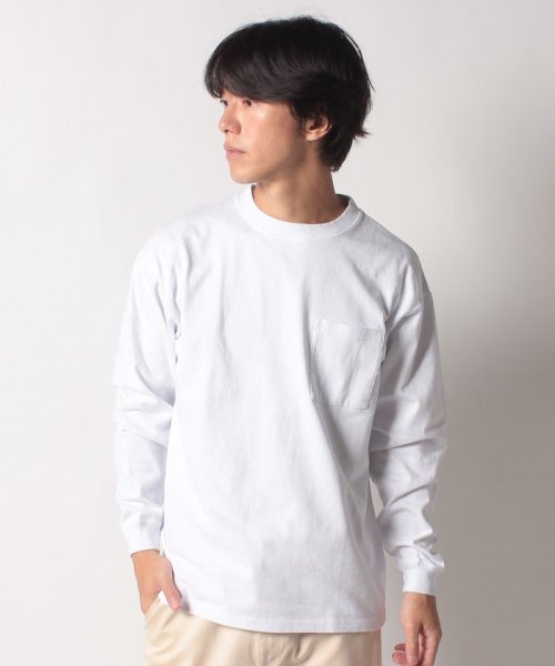 go slow caravan MENS SELECT BRAND(ゴースローキャラバンメンズセレクトブランド)/グッドウェア 袖リブ ポケット付き L/S BIG TEE/img11