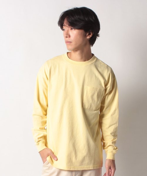 go slow caravan MENS SELECT BRAND(ゴースローキャラバンメンズセレクトブランド)/グッドウェア 袖リブ ポケット付き L/S BIG TEE/img13