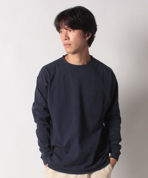 go slow caravan MENS SELECT BRAND(ゴースローキャラバンメンズセレクトブランド)/グッドウェア 袖リブ ポケット付き L/S BIG TEE/img14