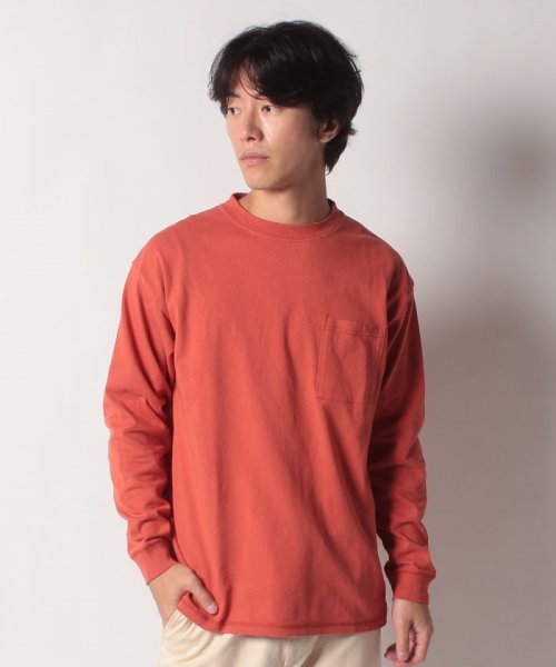 go slow caravan MENS SELECT BRAND(ゴースローキャラバンメンズセレクトブランド)/グッドウェア 袖リブ ポケット付き L/S BIG TEE/img16