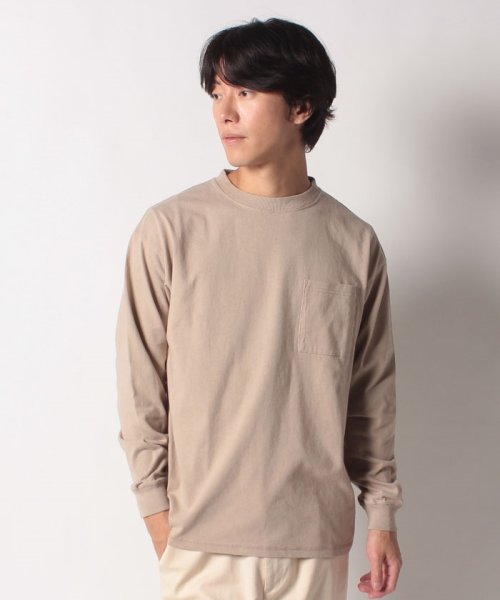 go slow caravan MENS SELECT BRAND(ゴースローキャラバンメンズセレクトブランド)/グッドウェア 袖リブ ポケット付き L/S BIG TEE/img17