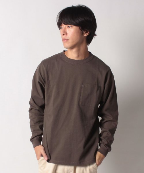 go slow caravan MENS SELECT BRAND(ゴースローキャラバンメンズセレクトブランド)/グッドウェア 袖リブ ポケット付き L/S BIG TEE/img18