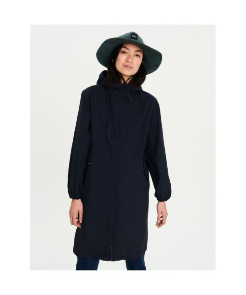 透湿防水ロングフーデッドパッカブルジャケット 