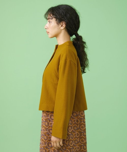 圧縮ウール天竺 ショートジャケット 圧縮ウール天竺 ショートジャケット J1267951422(9653円)