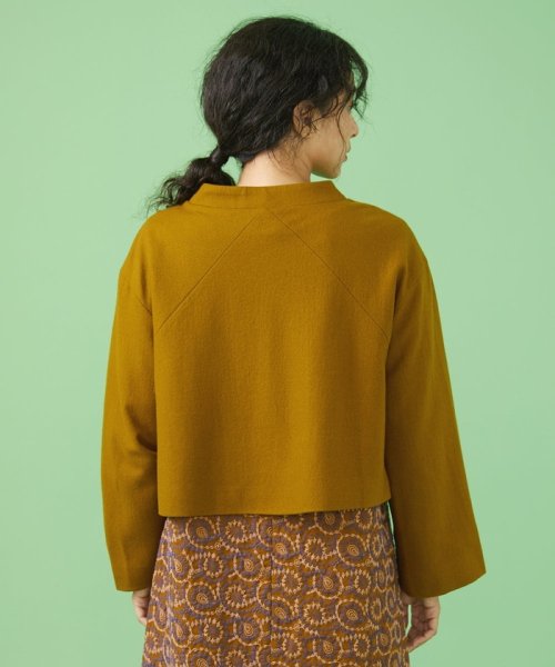 圧縮ウール天竺 ショートジャケット 圧縮ウール天竺 ショートジャケット J1267951422(9653円)