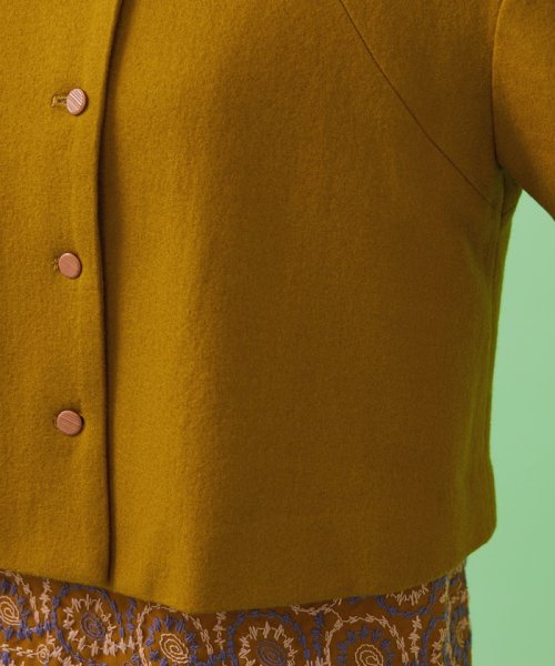 圧縮ウール天竺 ショートジャケット 圧縮ウール天竺 ショートジャケット J1267951422(9653円)