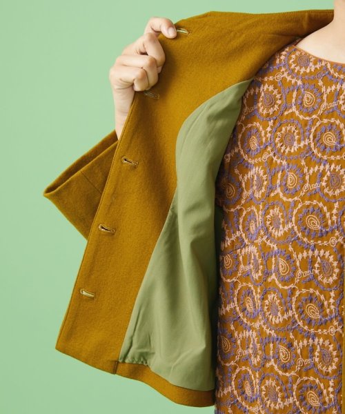 圧縮ウール天竺 ショートジャケット 圧縮ウール天竺 ショートジャケット J1267951422(9653円)