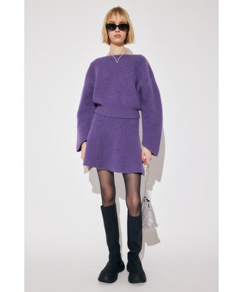 moussy(マウジー)/WOOLBANANA SLEEVE WOOL ニット/img10