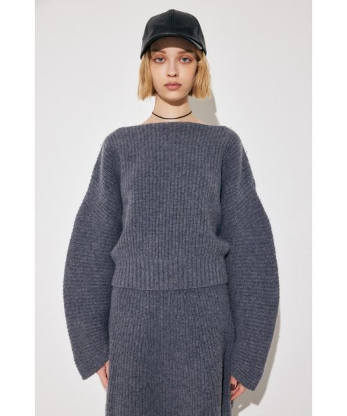 moussy(マウジー)/WOOLBANANA SLEEVE WOOL ニット/img23