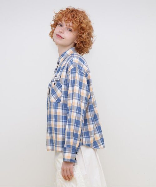 AVIREX(AVIREX)/L－L/S INDIGO CHECK SHIRT/インディゴ チェック シャツ/img10