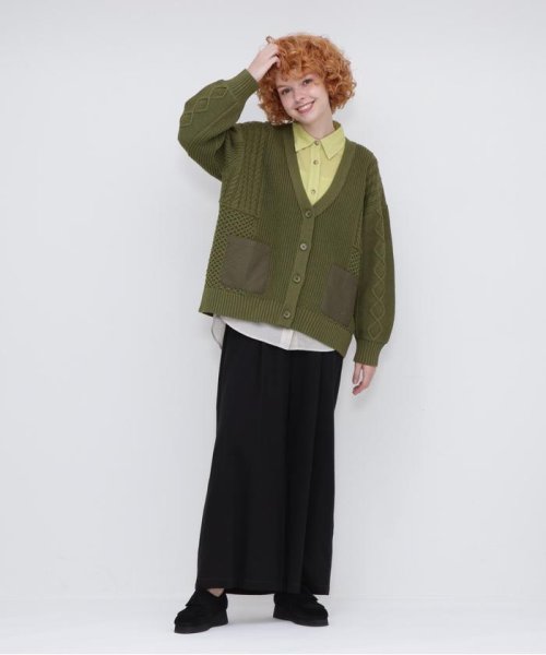 AVIREX(AVIREX)/《直営店限定》L/S MELANGE CARDIGAN/メランジ カーディガン/img06