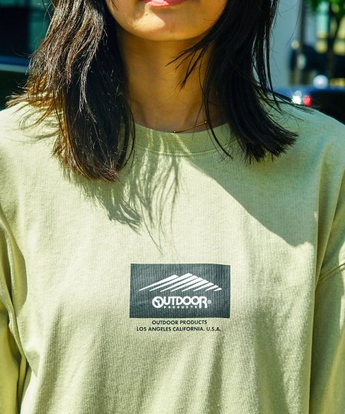 OUTDOOR PRODUCTS(アウトドアプロダクツ)/【OUTDOORPRODUCTS】ボックスロゴ ヘビーウェイト ロングTシャツ オーバーサイズ ビッグシルエット ロンT/img41