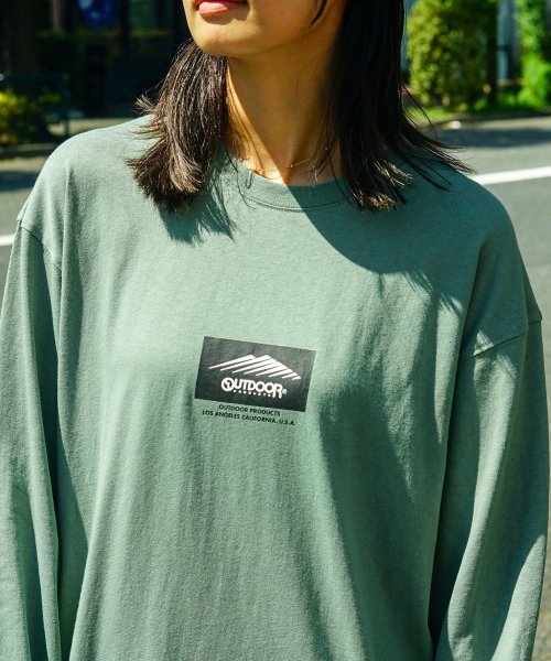 OUTDOOR PRODUCTS(アウトドアプロダクツ)/【OUTDOORPRODUCTS】ボックスロゴ ヘビーウェイト ロングTシャツ オーバーサイズ ビッグシルエット ロンT/img49