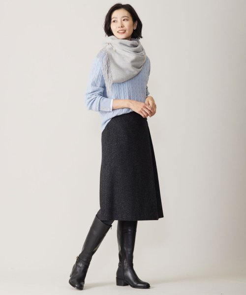 J.PRESS LADIES（LARGE SIZE）(J．プレス　レディス（大きいサイズ）)/【洗える】WOOL BLEND AIR ケーブル ニット/img10