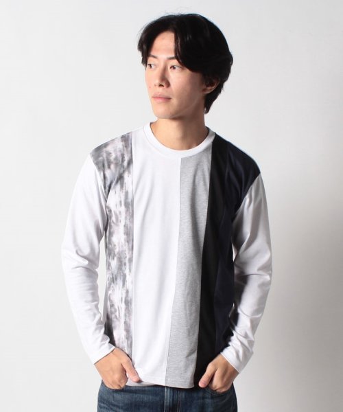 JEANS MATE(ジーンズメイト)/【ZERO STAIN】切り替え ロンT 汗染みの目立たない Tシャツ 撥水 防汚 UVカット 紫外線対策/img48