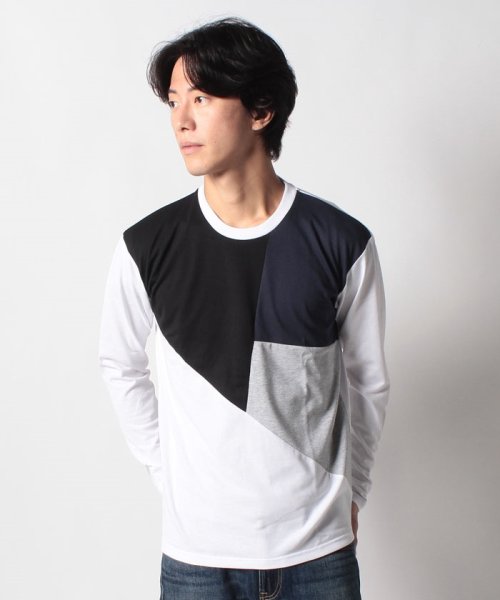 JEANS MATE(ジーンズメイト)/【ZERO STAIN】切り替え ロンT 汗染みの目立たない Tシャツ 撥水 防汚 UVカット 紫外線対策/img49