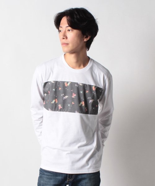 JEANS MATE(ジーンズメイト)/【ZERO STAIN】切り替え ロンT 汗染みの目立たない Tシャツ 撥水 防汚 UVカット 紫外線対策/img50