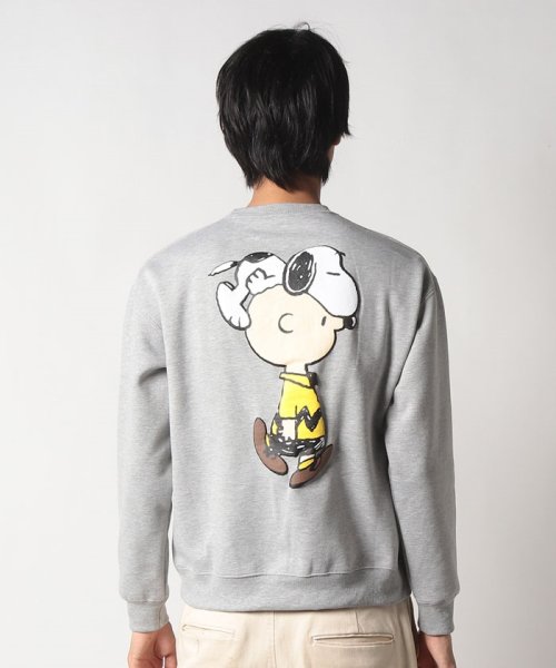 OUTDOOR PRODUCTS(アウトドアプロダクツ)/【OUTDOORPRODUCTS】PEANUTS 起毛 トレーナー スウェット 11オンスの肉厚生地 ドロップショルダー シルエット/img03