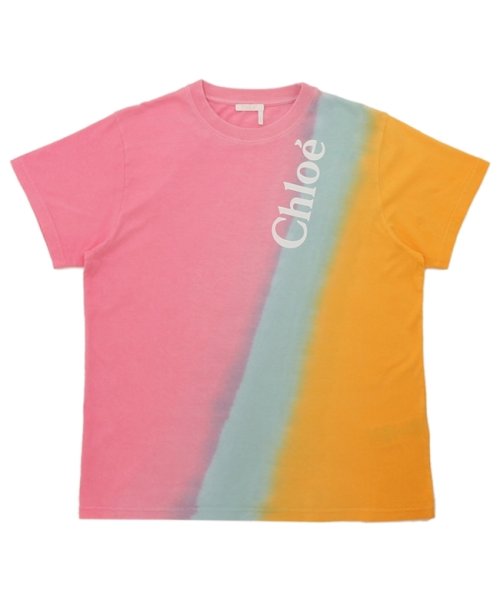 Chloe(クロエ)/クロエ Tシャツ カットソー リサイクル オーガニックコットン ピンク マルチカラー レディース CHLOE CHC23AJH011816ZA 6ZA/img05
